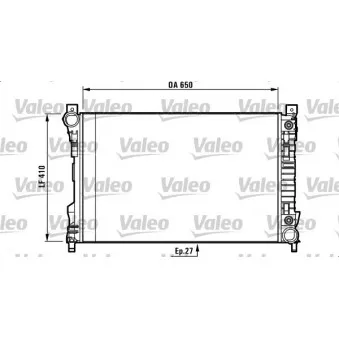 Radiateur, refroidissement du moteur VALEO 732741