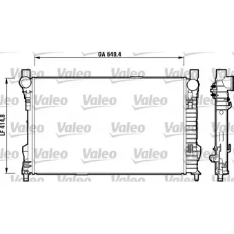 Radiateur, refroidissement du moteur VALEO 732742