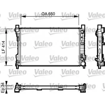 Radiateur, refroidissement du moteur VALEO 732743