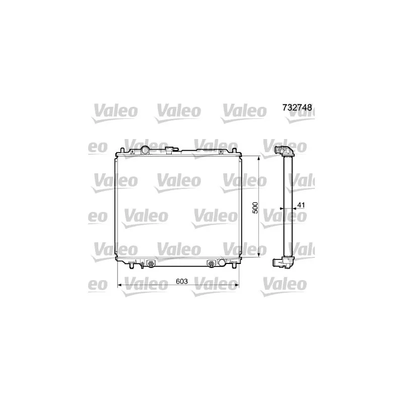 Radiateur, refroidissement du moteur VALEO 732748