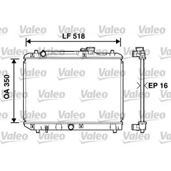 Radiateur, refroidissement du moteur VALEO 732750