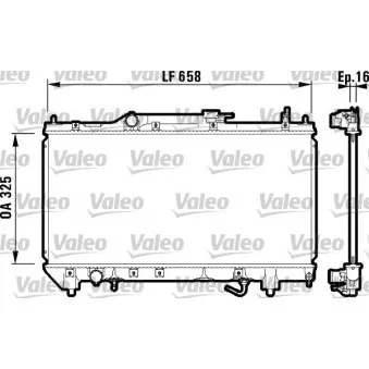 Radiateur, refroidissement du moteur VALEO 732753