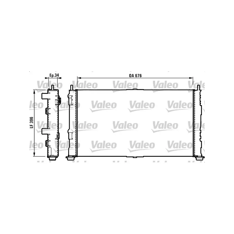 Radiateur, refroidissement du moteur VALEO 732755