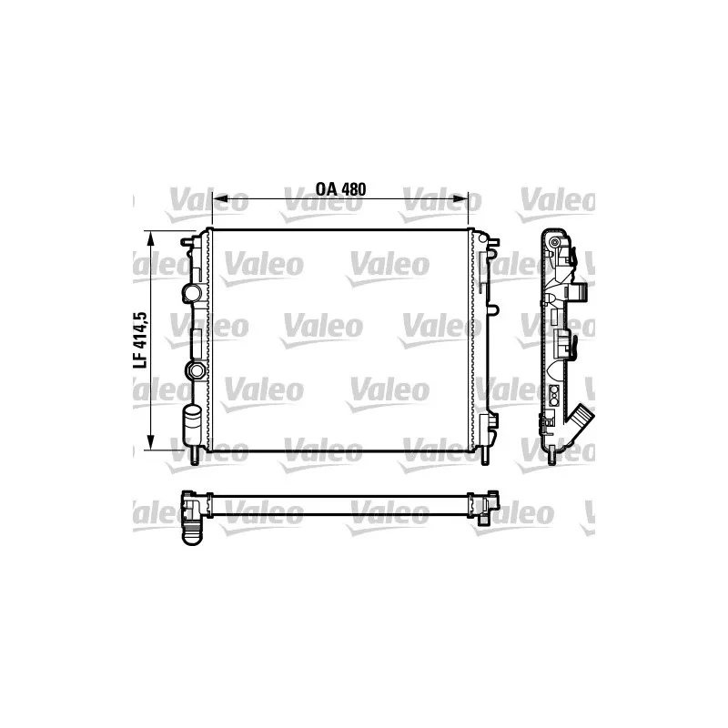 Radiateur, refroidissement du moteur VALEO 732761