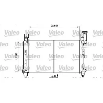 Radiateur, refroidissement du moteur VALEO 732780