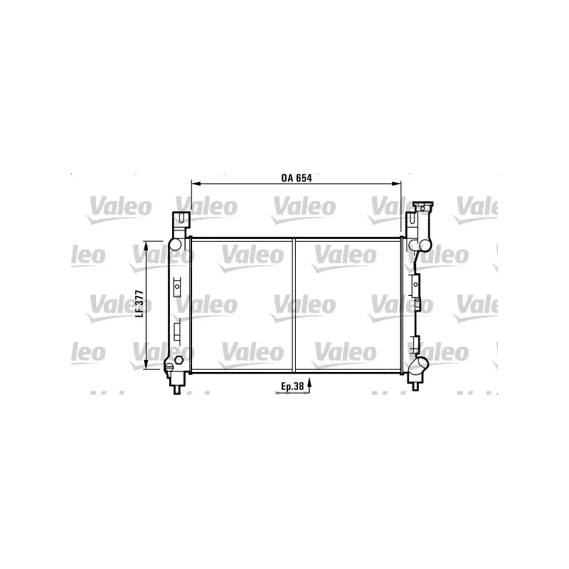 Radiateur, refroidissement du moteur VALEO 732780