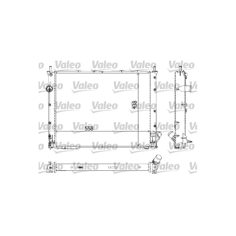 Radiateur, refroidissement du moteur VALEO 732784