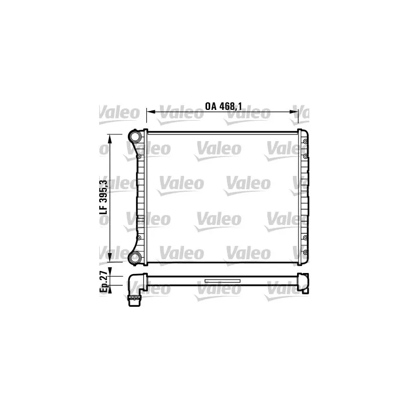 Radiateur, refroidissement du moteur VALEO 732785