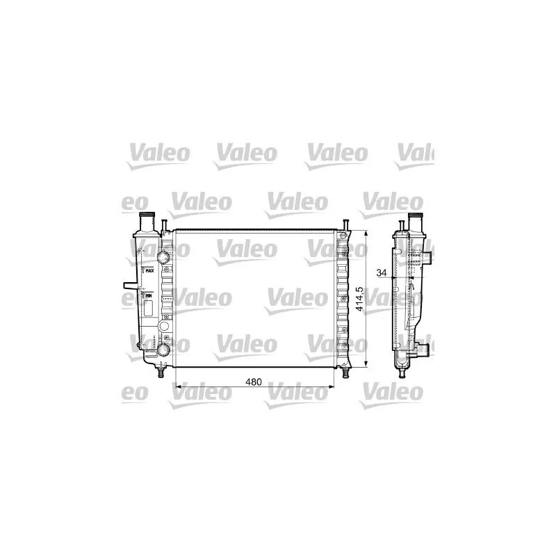 Radiateur, refroidissement du moteur VALEO 732788
