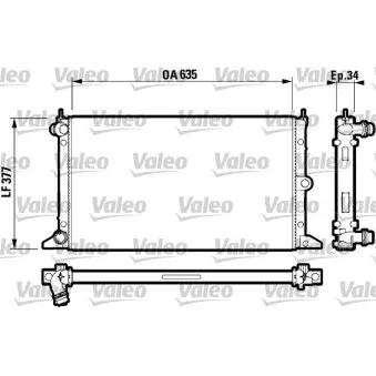 Radiateur, refroidissement du moteur VALEO 732790