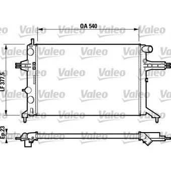 Radiateur, refroidissement du moteur VALEO 732795