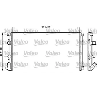 Radiateur, refroidissement du moteur VALEO 732798