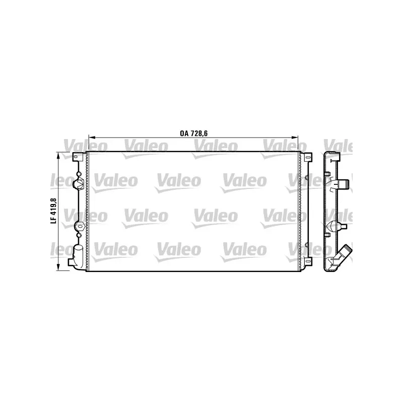 Radiateur, refroidissement du moteur VALEO 732798