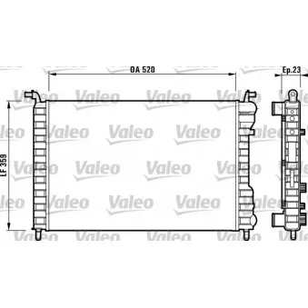 Radiateur, refroidissement du moteur VALEO 732812