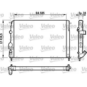 Radiateur, refroidissement du moteur VALEO 732817