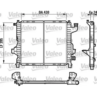 Radiateur, refroidissement du moteur VALEO 732819