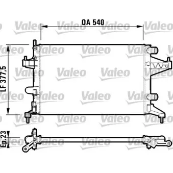 Radiateur, refroidissement du moteur VALEO