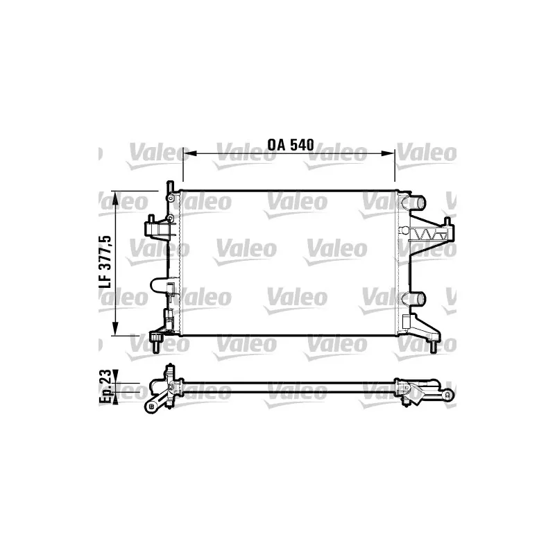 Radiateur, refroidissement du moteur VALEO 732825