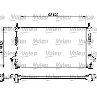 Radiateur, refroidissement du moteur VALEO 732827