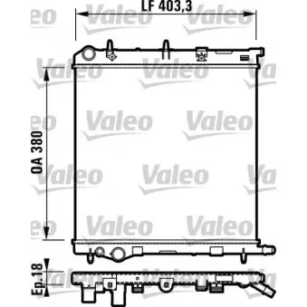 Radiateur, refroidissement du moteur VALEO 732831