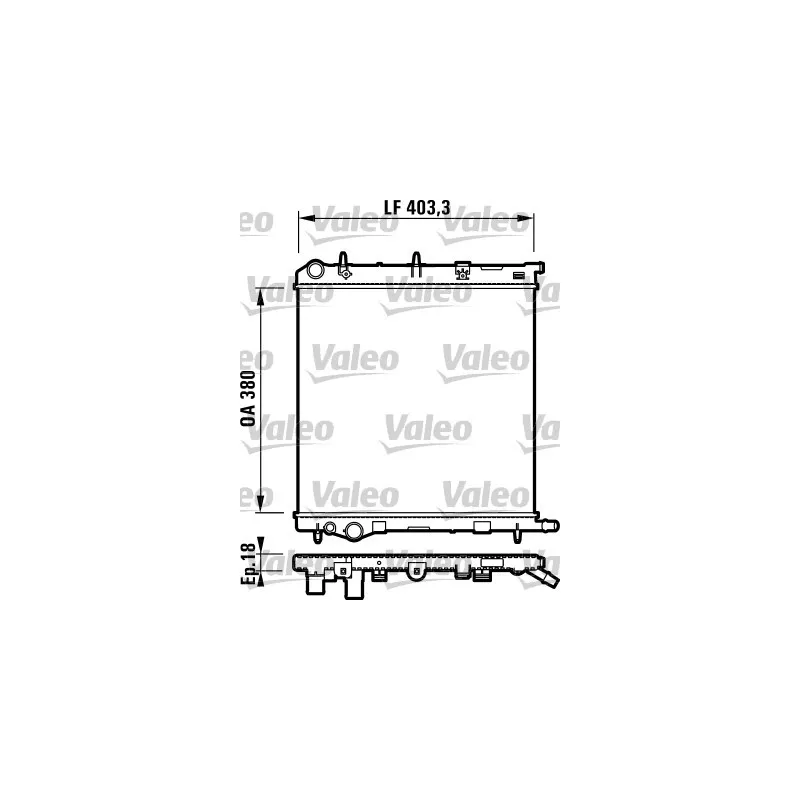 Radiateur, refroidissement du moteur VALEO 732831