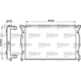 Radiateur, refroidissement du moteur VALEO 732839