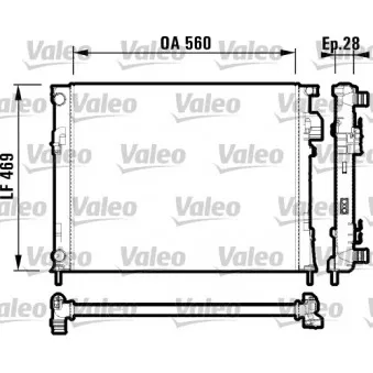 Radiateur, refroidissement du moteur VALEO 732846
