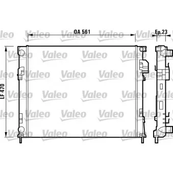Radiateur, refroidissement du moteur VALEO 732853
