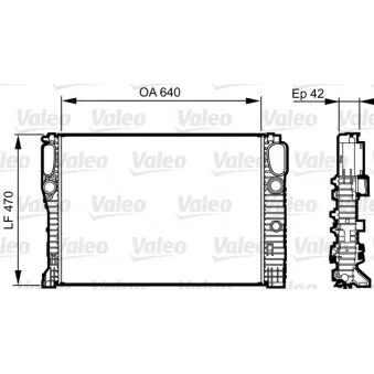 Radiateur, refroidissement du moteur VALEO 732855