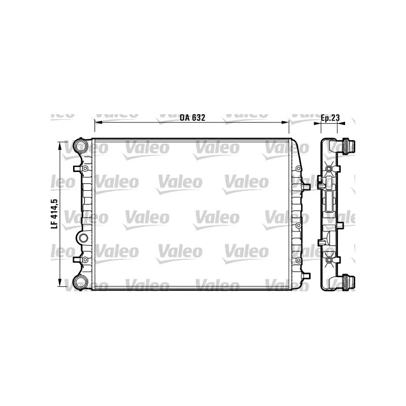 Radiateur, refroidissement du moteur VALEO 732862