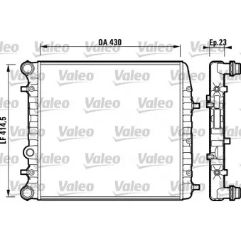 Radiateur, refroidissement du moteur VALEO 732863