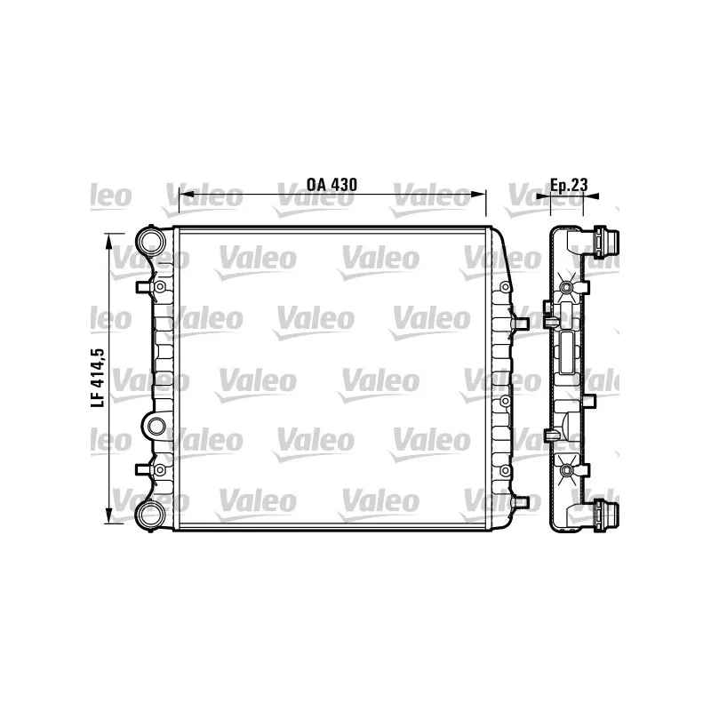 Radiateur, refroidissement du moteur VALEO 732863