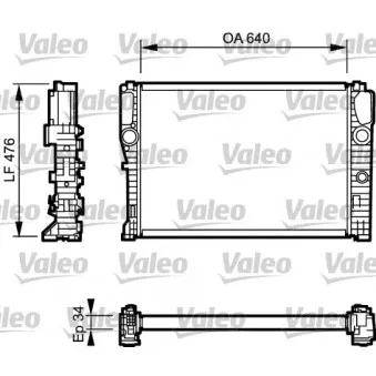 Radiateur, refroidissement du moteur VALEO 732870