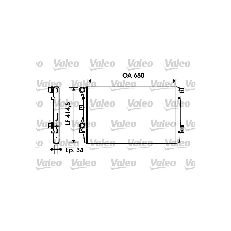 Radiateur, refroidissement du moteur VALEO 732872