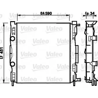 Radiateur, refroidissement du moteur VALEO 732874