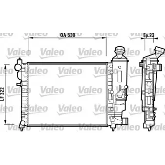 Radiateur, refroidissement du moteur VALEO 732882