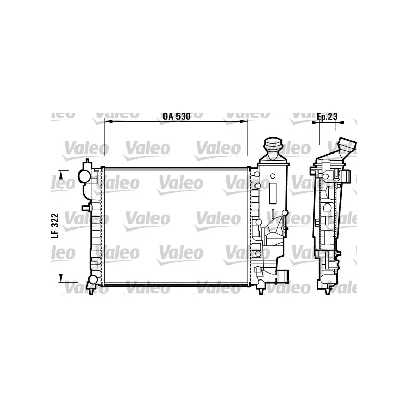 Radiateur, refroidissement du moteur VALEO 732882