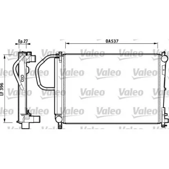 Radiateur, refroidissement du moteur VALEO 732883
