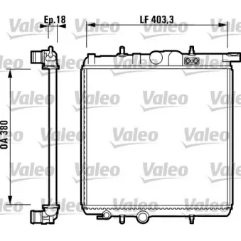 Radiateur, refroidissement du moteur VALEO 732885