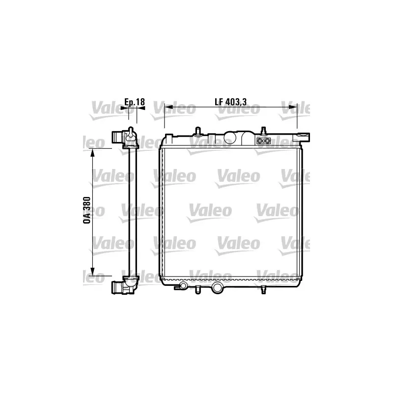 Radiateur, refroidissement du moteur VALEO 732885