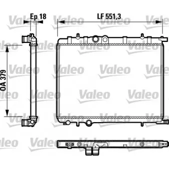 Radiateur, refroidissement du moteur VALEO 732887