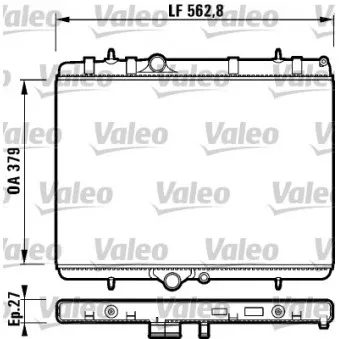 Radiateur, refroidissement du moteur VALEO 732888