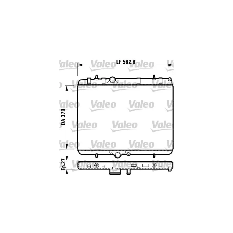Radiateur, refroidissement du moteur VALEO 732888