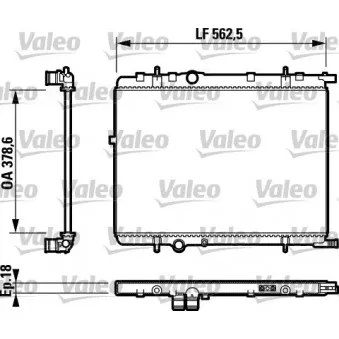 Radiateur, refroidissement du moteur VALEO 732890