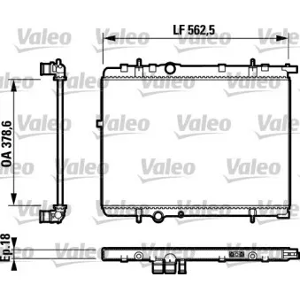 Radiateur, refroidissement du moteur VALEO 732891