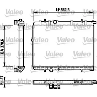 Radiateur, refroidissement du moteur VALEO 732893