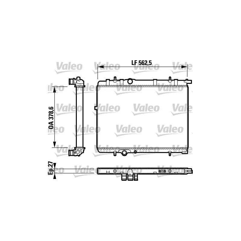 Radiateur, refroidissement du moteur VALEO 732893