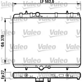 Radiateur, refroidissement du moteur VALEO 732894