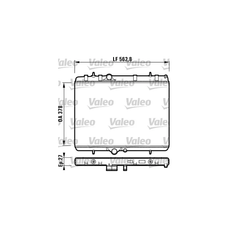 Radiateur, refroidissement du moteur VALEO 732894
