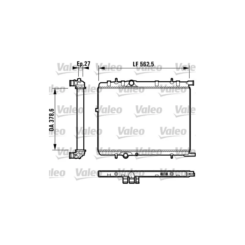 Radiateur, refroidissement du moteur VALEO 732895